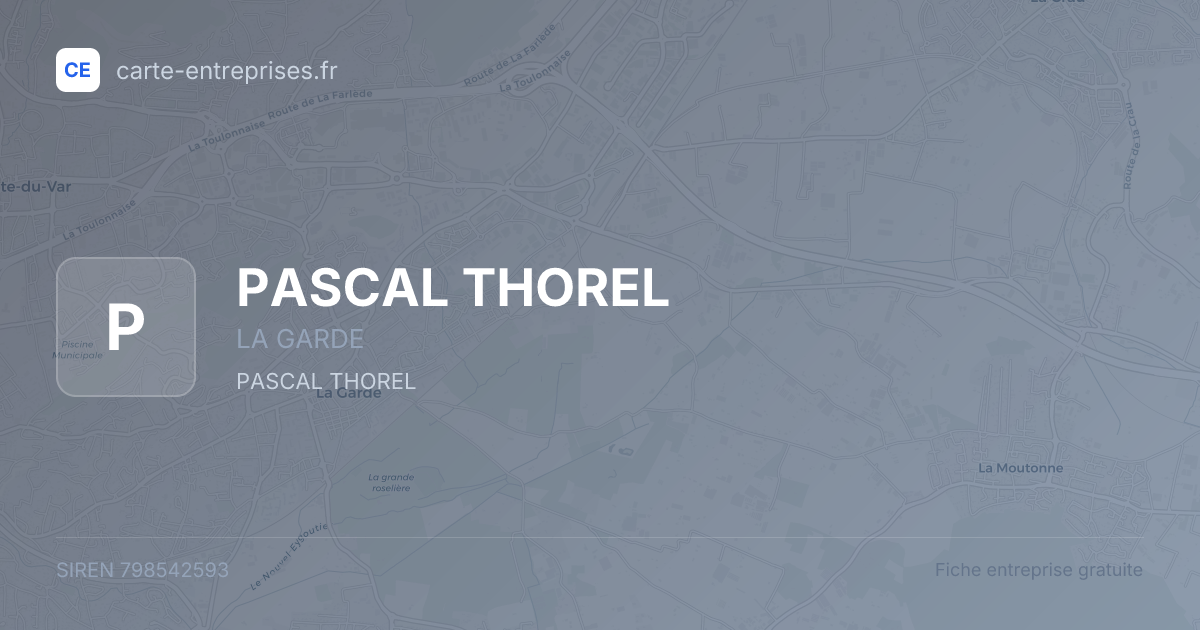 PASCAL THOREL — 798542593 — fiche entreprise
