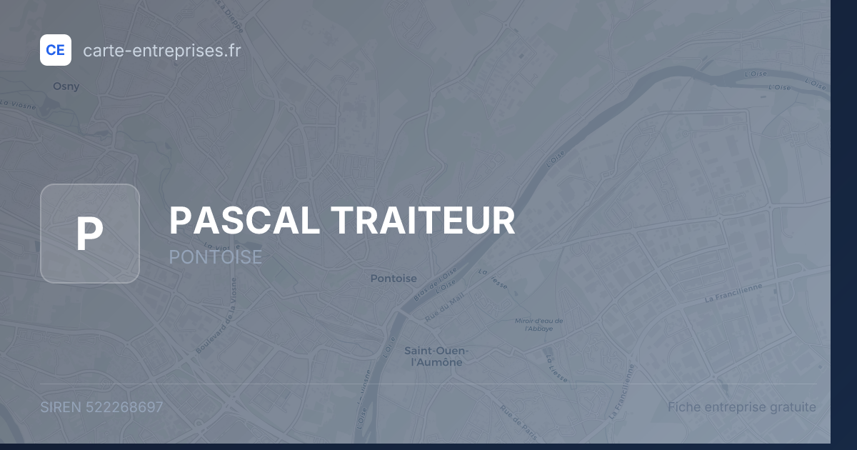 PASCAL TRAITEUR — 522268697 — fiche entreprise