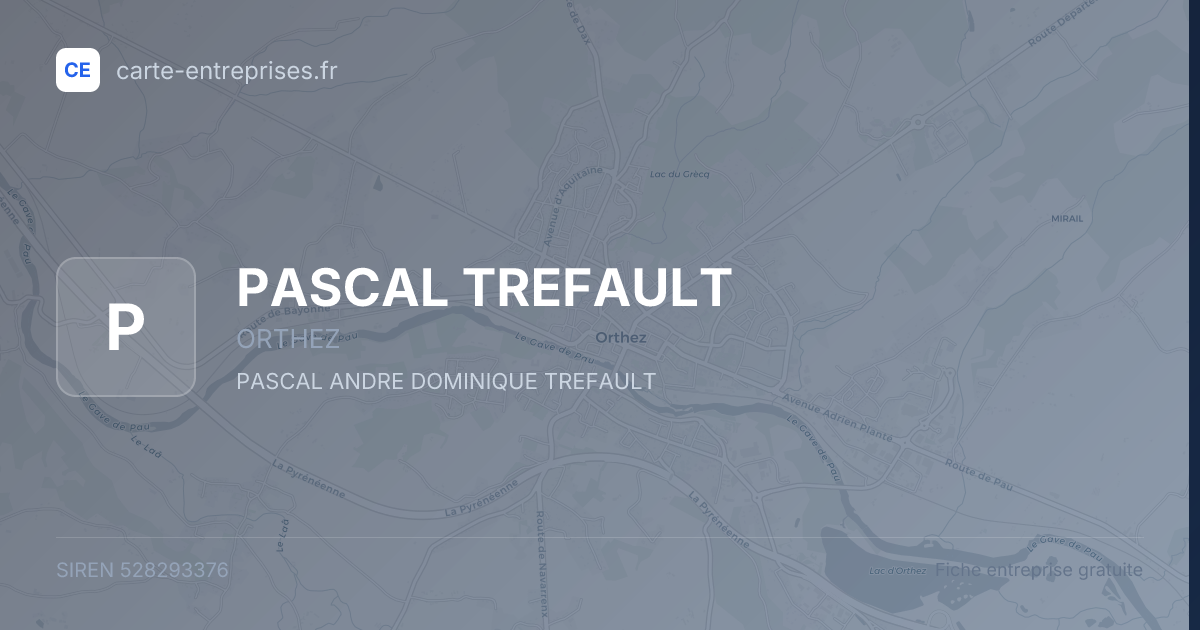 PASCAL TREFAULT — 528293376 — fiche entreprise