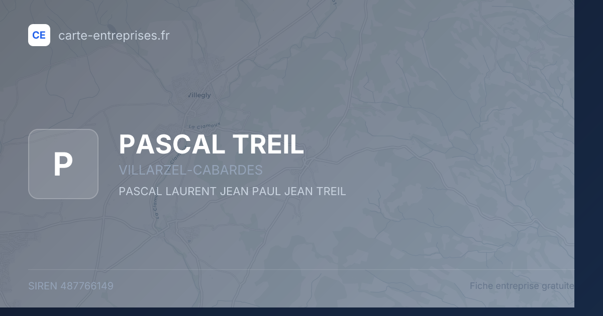 PASCAL TREIL — 487766149 — fiche entreprise
