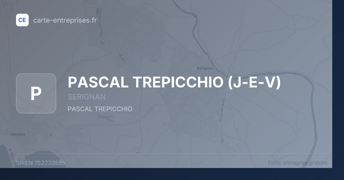 PASCAL TREPICCHIO (J-E-V) — 752233585 — fiche entreprise