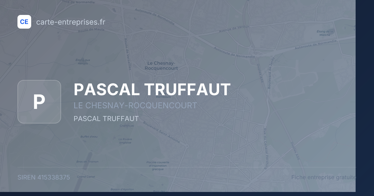 PASCAL TRUFFAUT — 415338375 — fiche entreprise