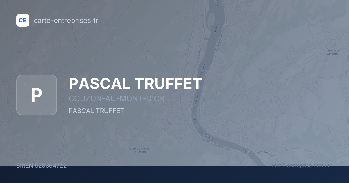 PASCAL TRUFFET — 528364722 — fiche entreprise
