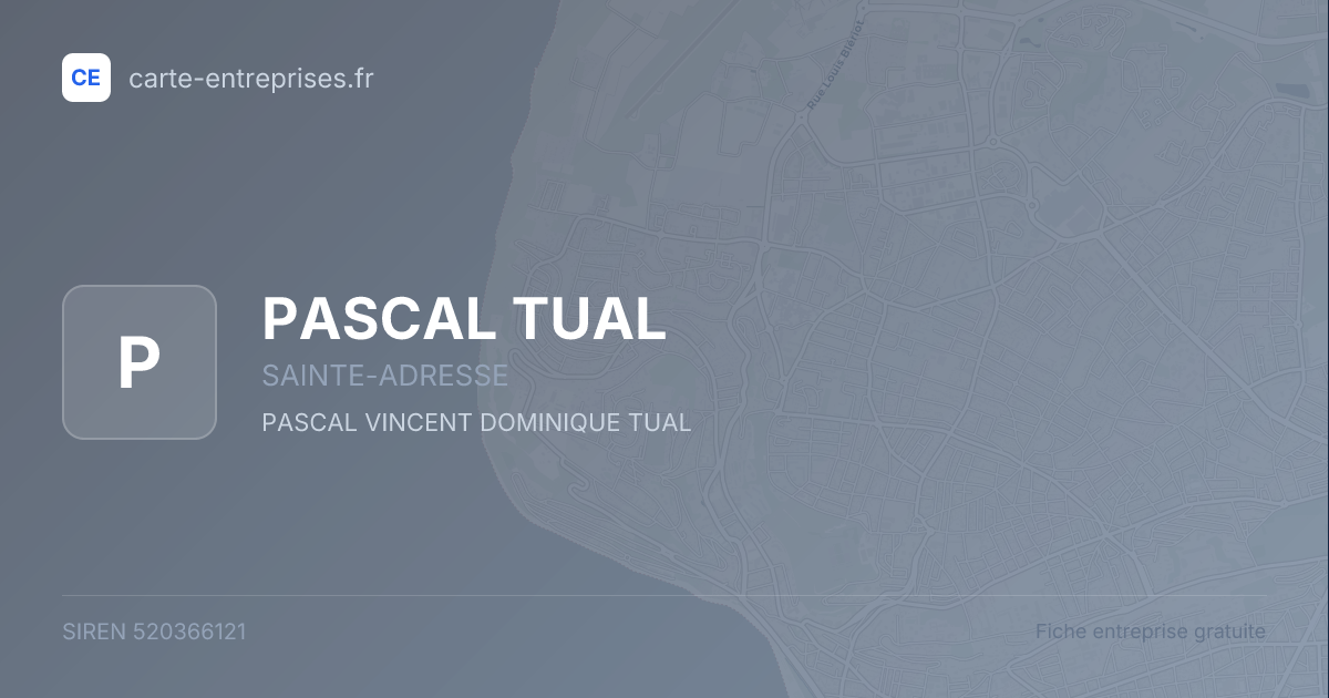 PASCAL TUAL — 520366121 — fiche entreprise