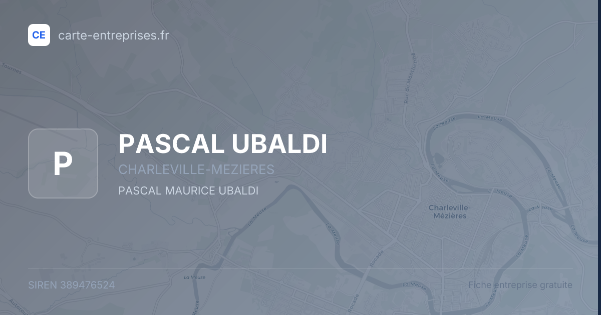 PASCAL UBALDI — 389476524 — fiche entreprise