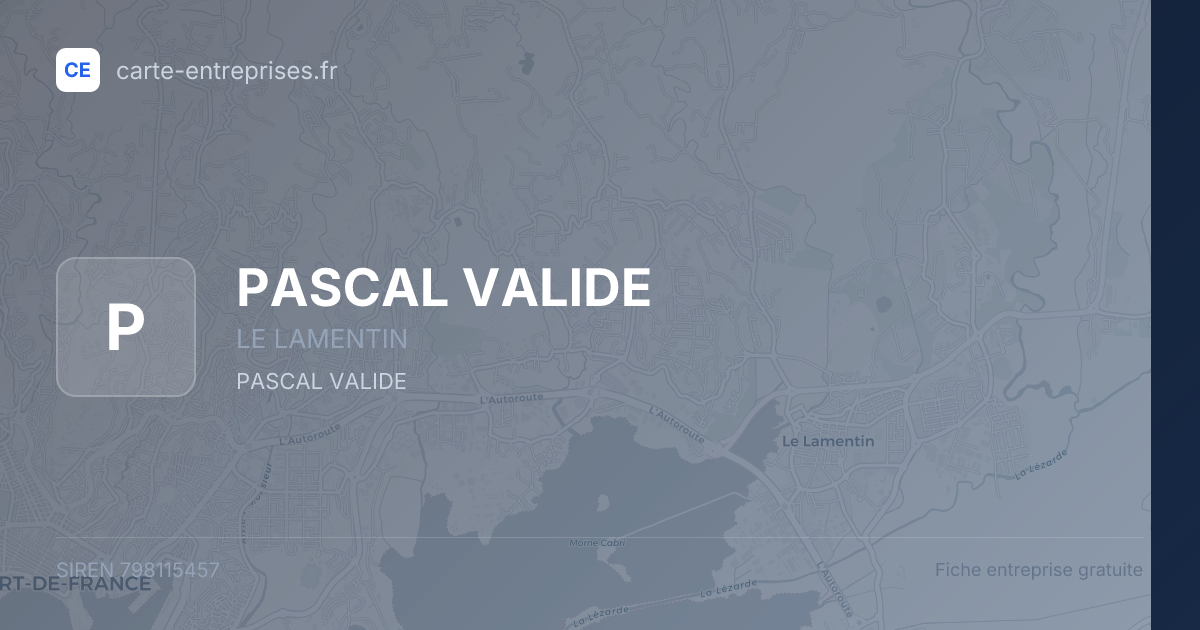 PASCAL VALIDE — 798115457 — fiche entreprise