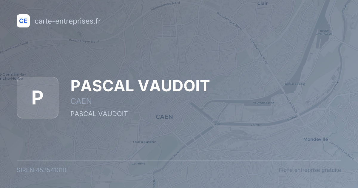 PASCAL VAUDOIT — 453541310 — fiche entreprise