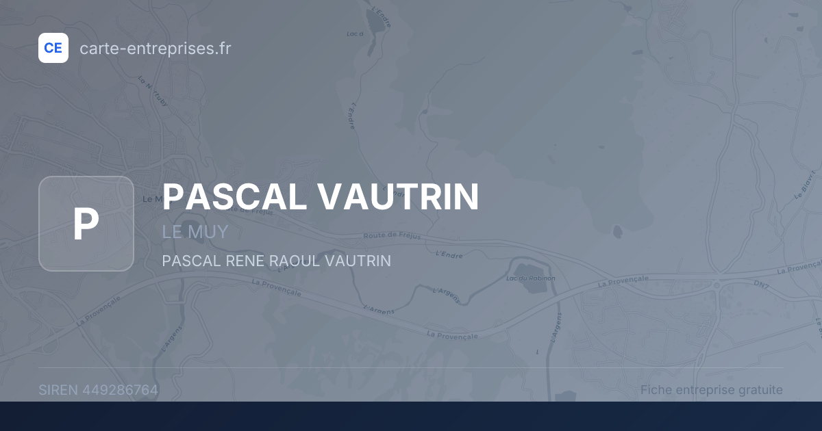 PASCAL VAUTRIN — 449286764 — fiche entreprise