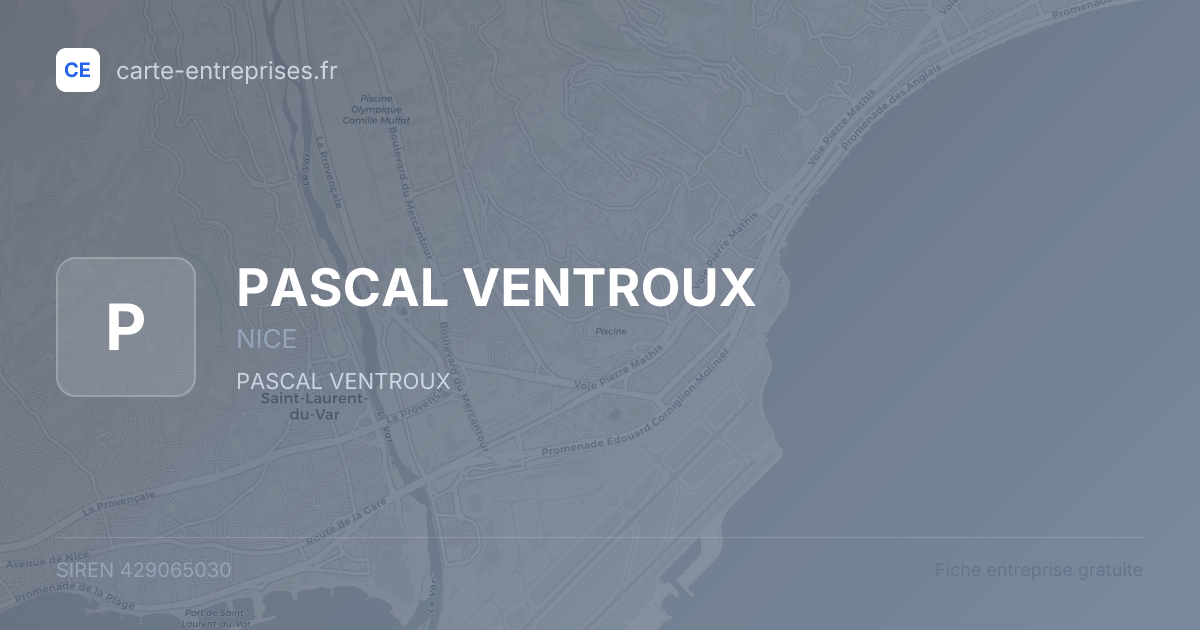 PASCAL VENTROUX — 429065030 — fiche entreprise