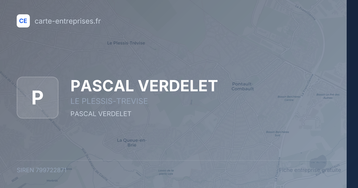 PASCAL VERDELET — 799722871 — fiche entreprise
