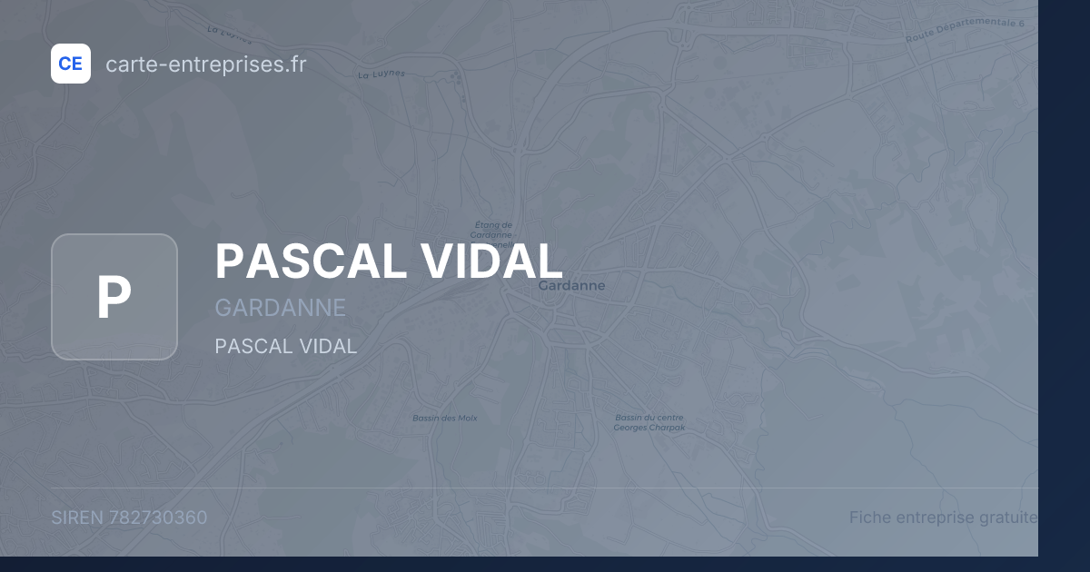 PASCAL VIDAL — 782730360 — fiche entreprise