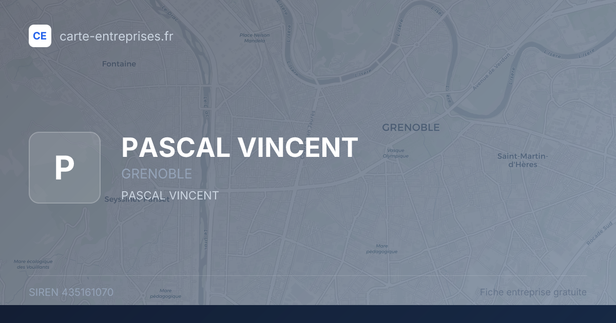 PASCAL VINCENT — 435161070 — fiche entreprise