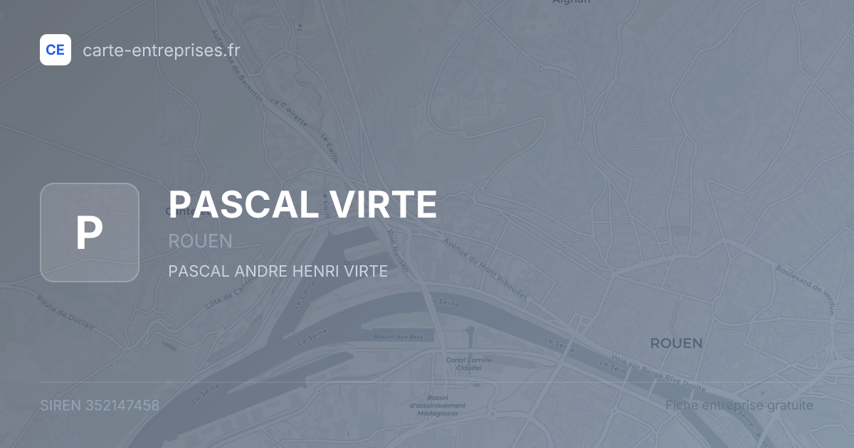 PASCAL VIRTE — 352147458 — fiche entreprise