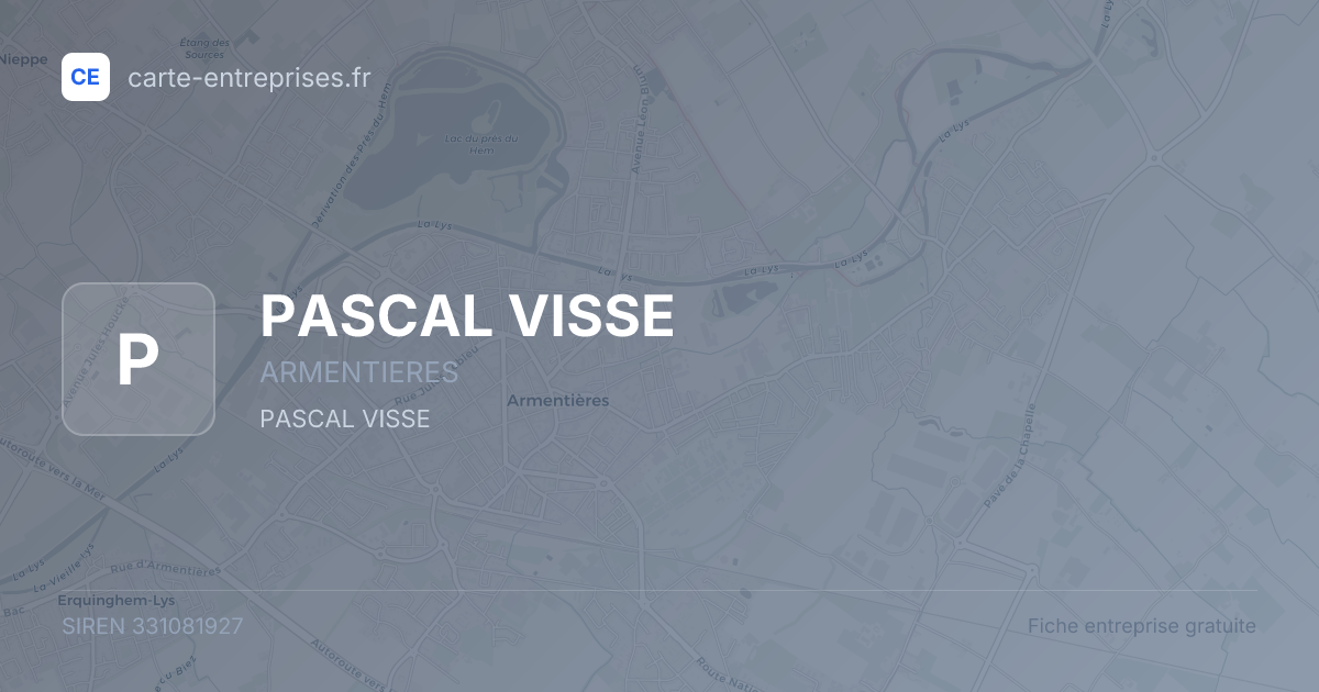 PASCAL VISSE — 331081927 — fiche entreprise