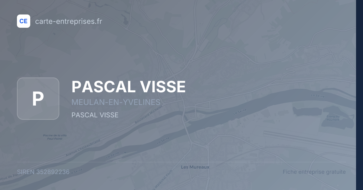 PASCAL VISSE — 352892236 — fiche entreprise