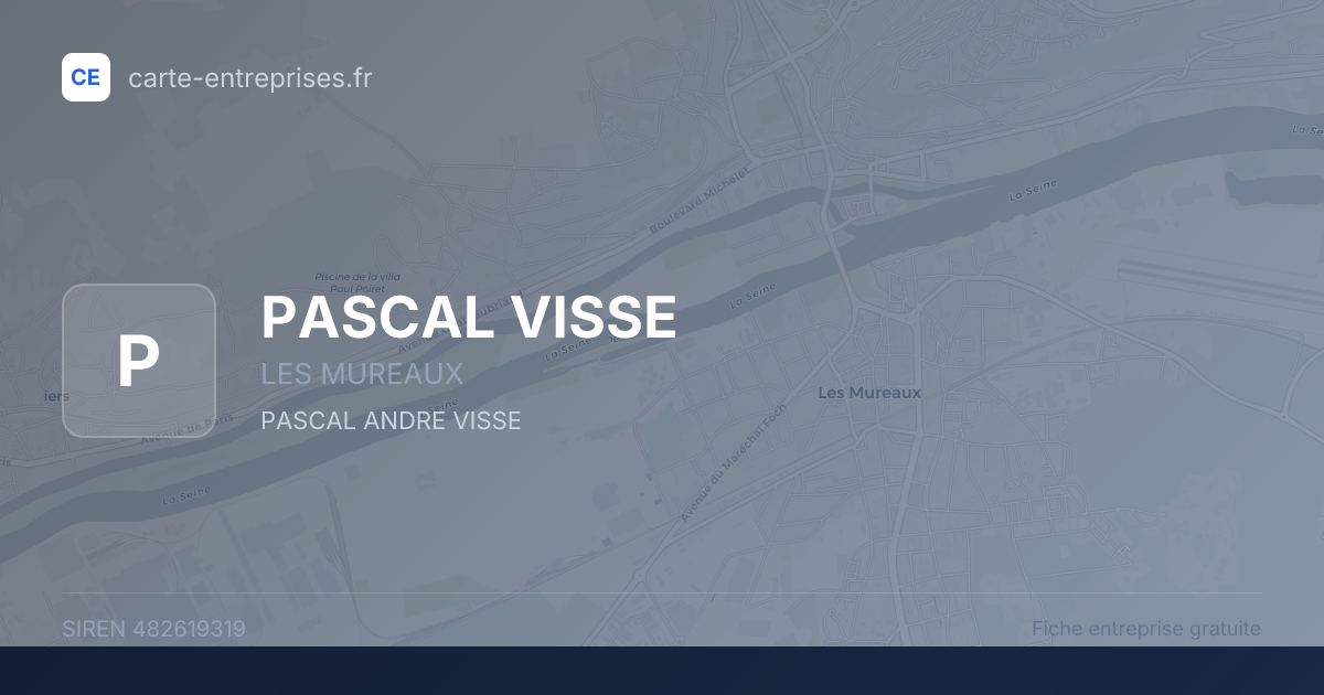 PASCAL VISSE — 482619319 — fiche entreprise