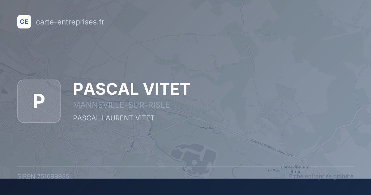 PASCAL VITET — 751699935 — fiche entreprise