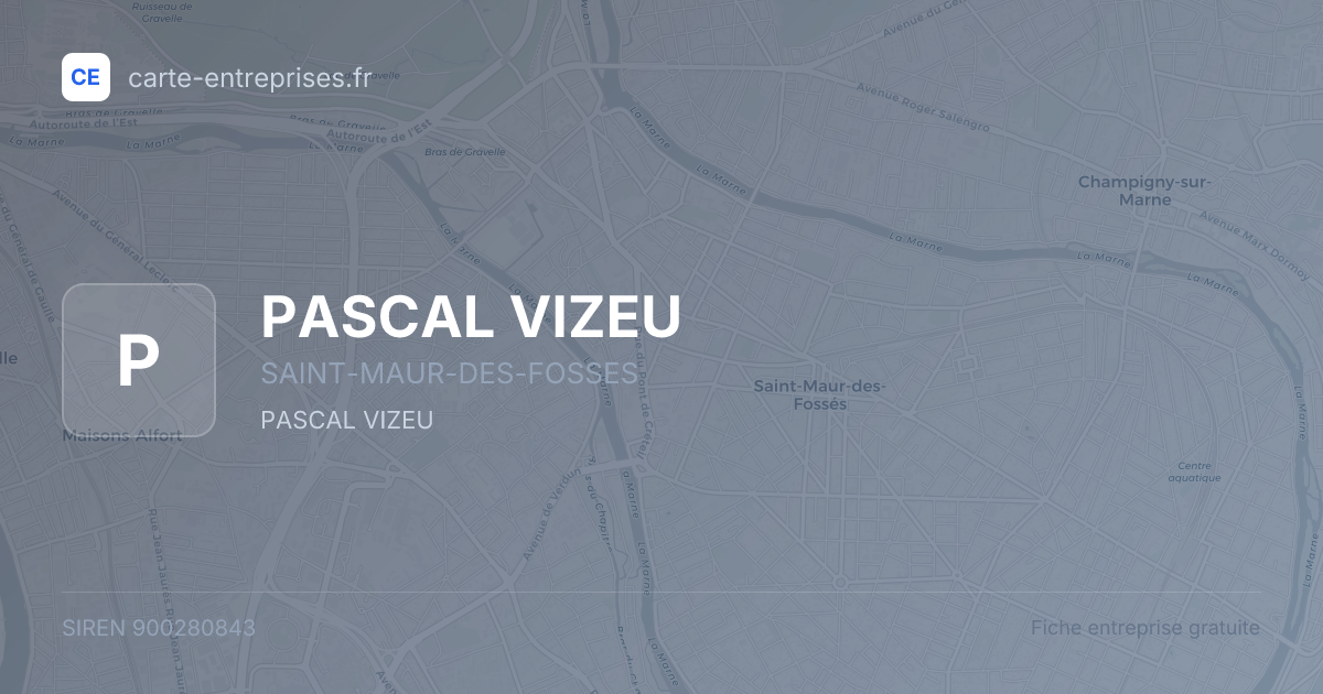 PASCAL VIZEU — 900280843 — fiche entreprise