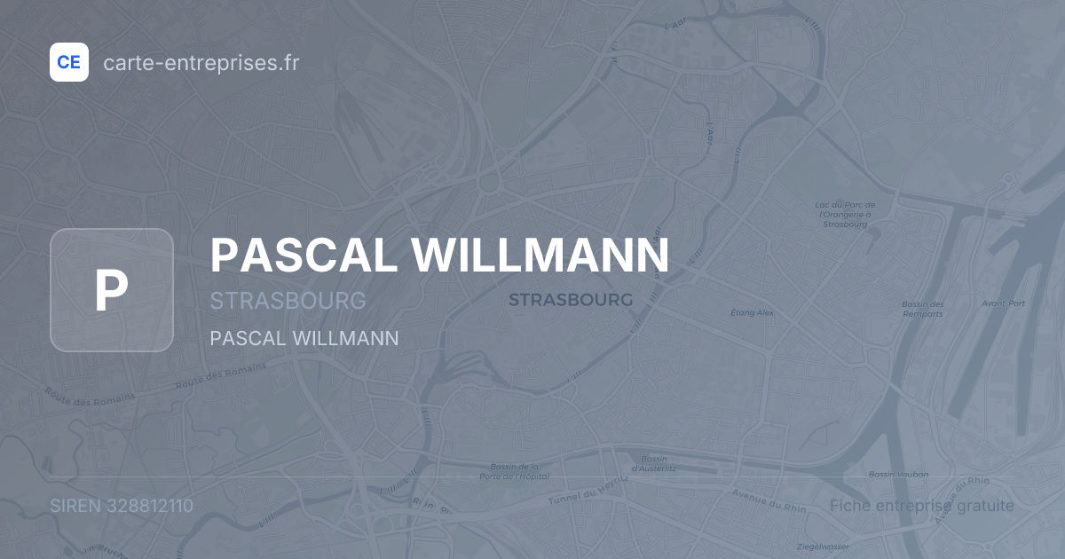 PASCAL WILLMANN — 328812110 — fiche entreprise