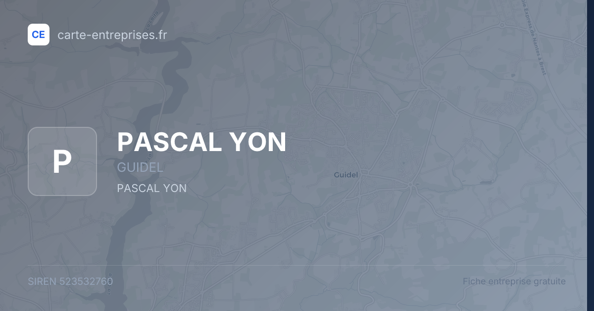PASCAL YON — 523532760 — fiche entreprise