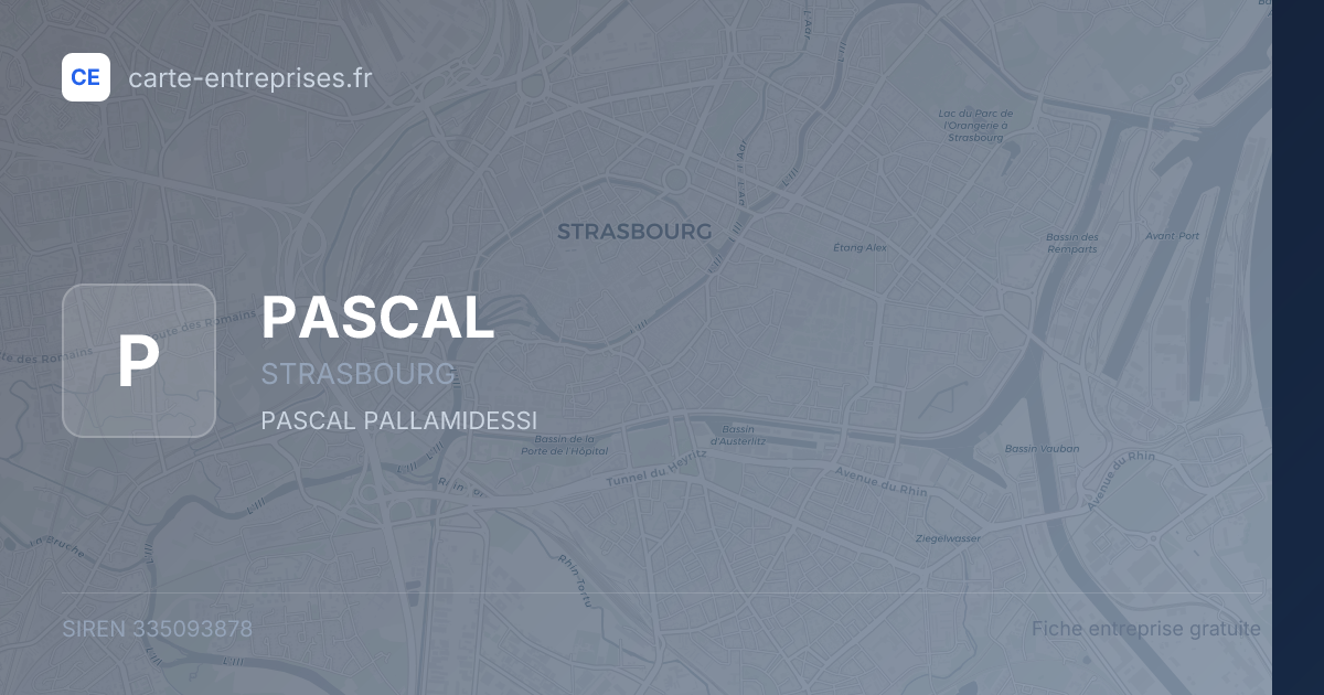 PASCAL — 335093878 — fiche entreprise