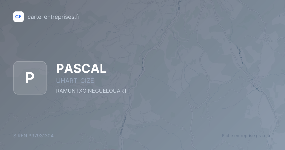 PASCAL — 397931304 — fiche entreprise