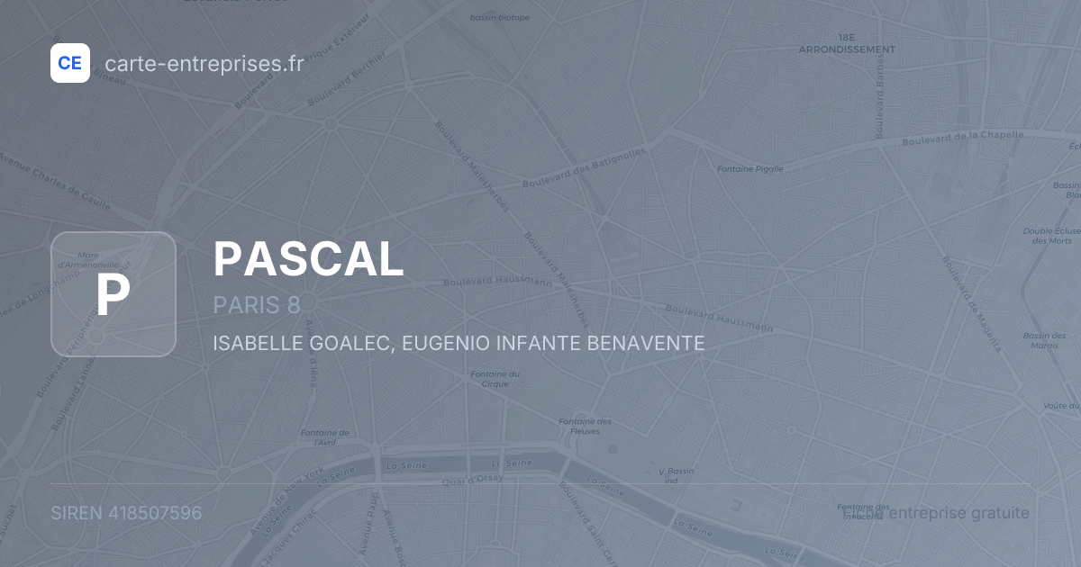 PASCAL — 418507596 — fiche entreprise