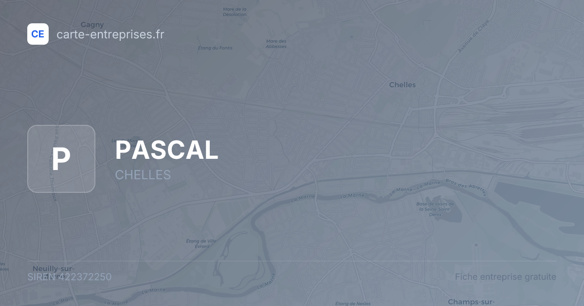 PASCAL — 422372250 — fiche entreprise