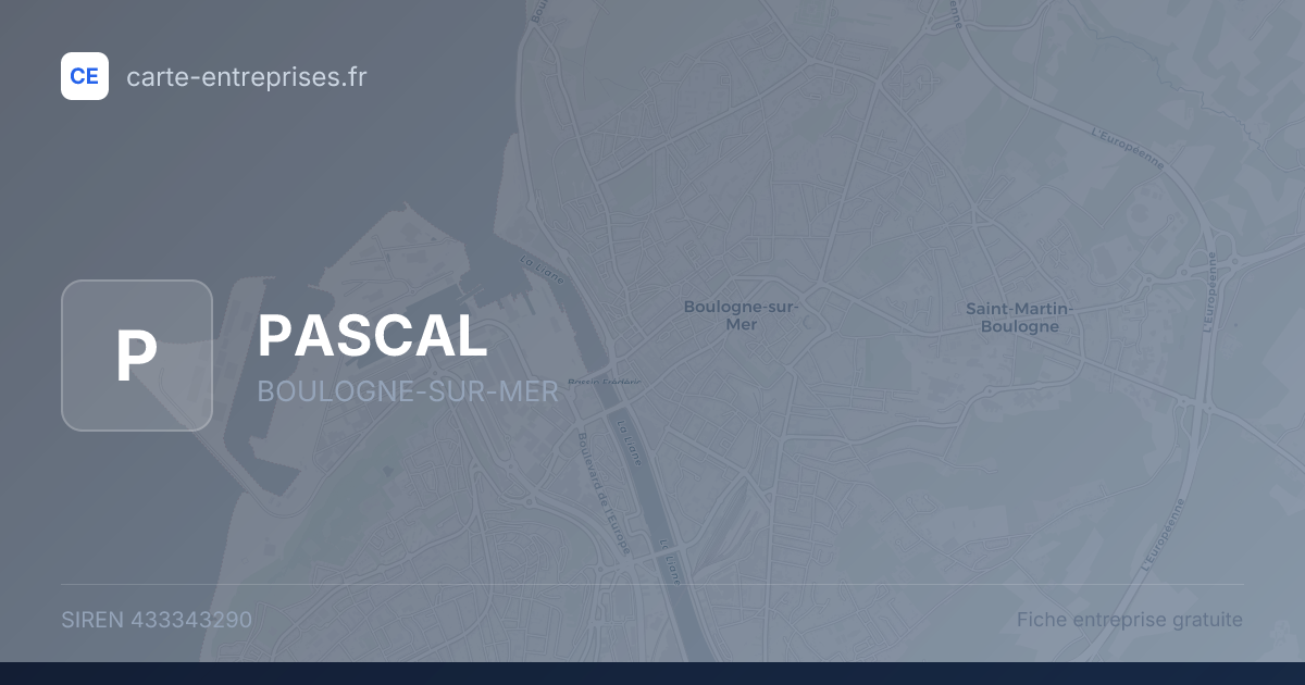 PASCAL — 433343290 — fiche entreprise