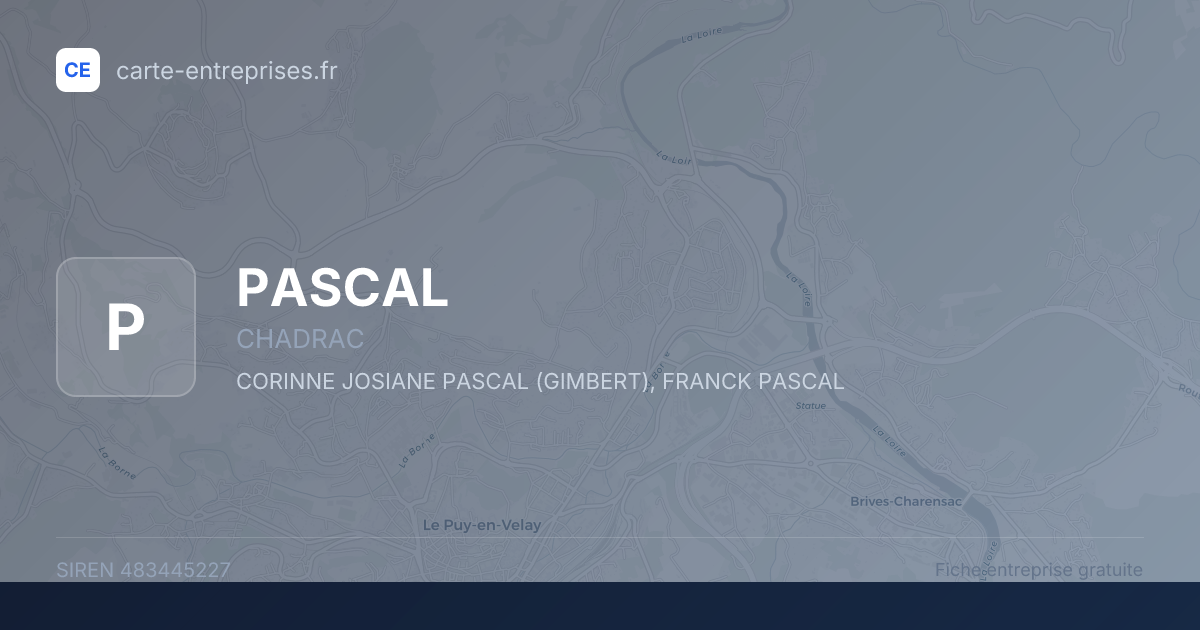 PASCAL — 483445227 — fiche entreprise