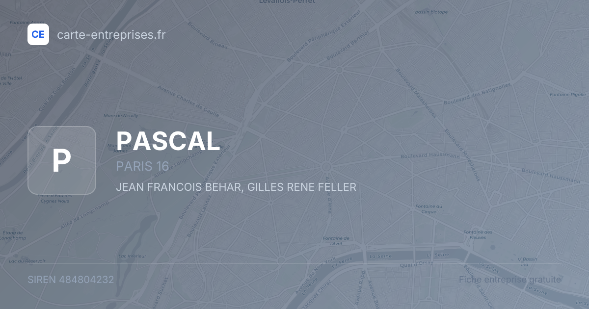 PASCAL — 484804232 — fiche entreprise