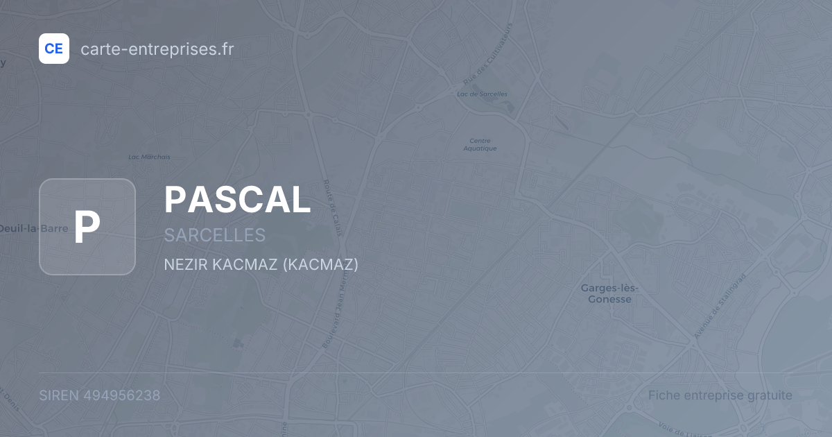 PASCAL — 494956238 — fiche entreprise