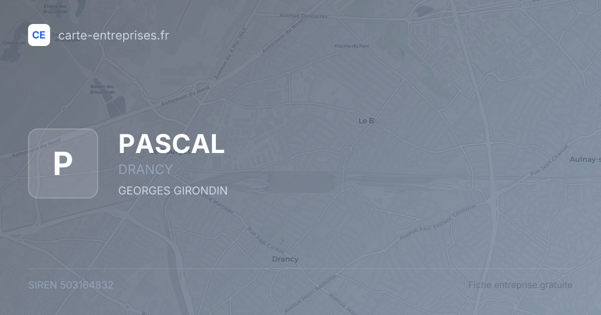 PASCAL — 503164832 — fiche entreprise