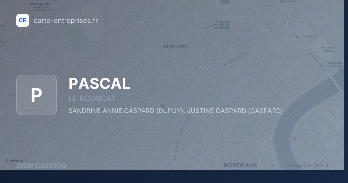 PASCAL — 520280058 — fiche entreprise