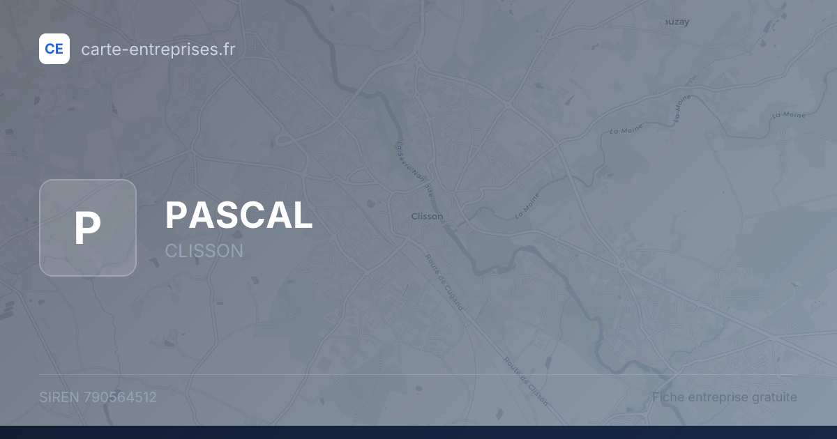 PASCAL — 790564512 — fiche entreprise