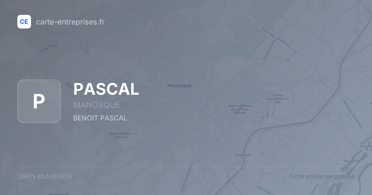 PASCAL — 804465938 — fiche entreprise