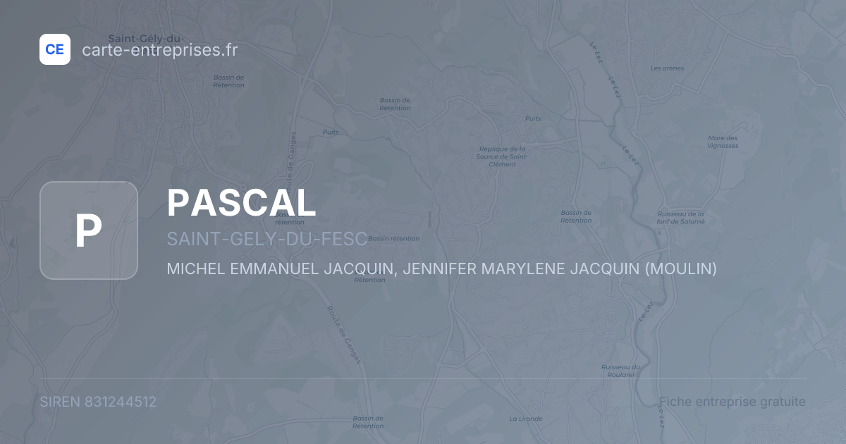 PASCAL — 831244512 — fiche entreprise