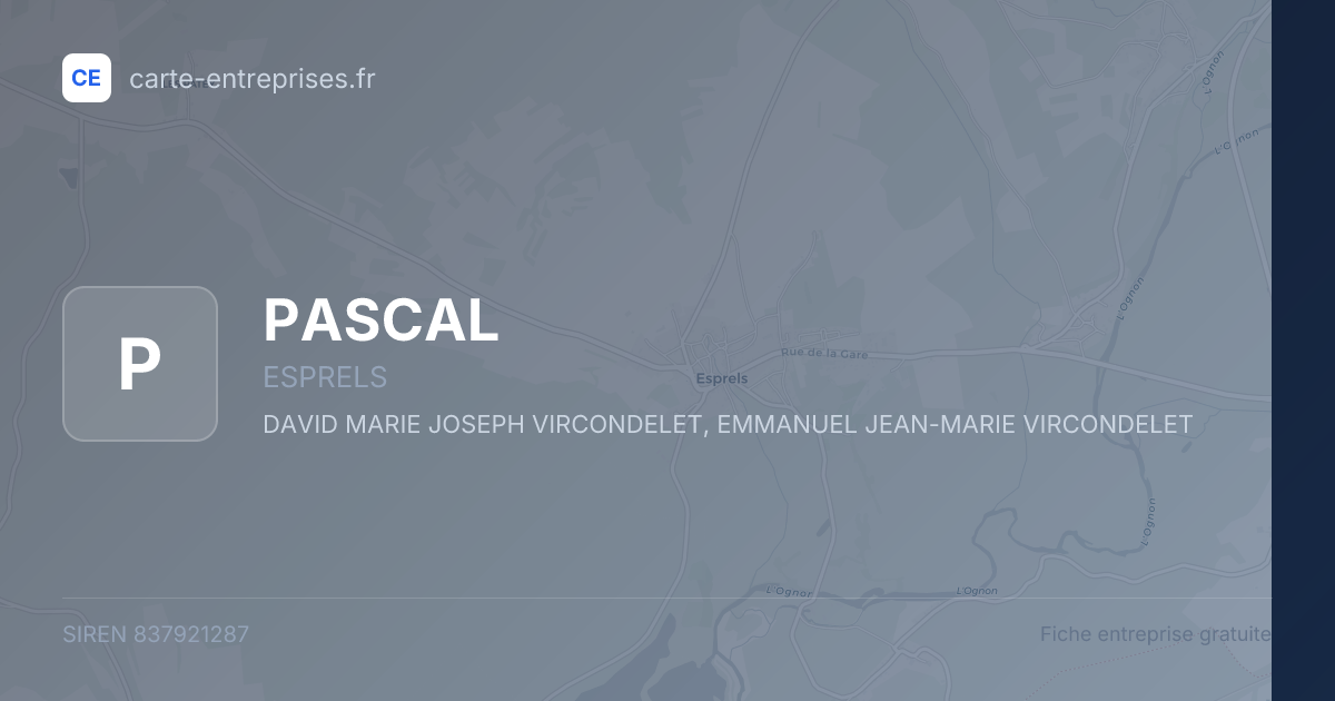 PASCAL — 837921287 — fiche entreprise