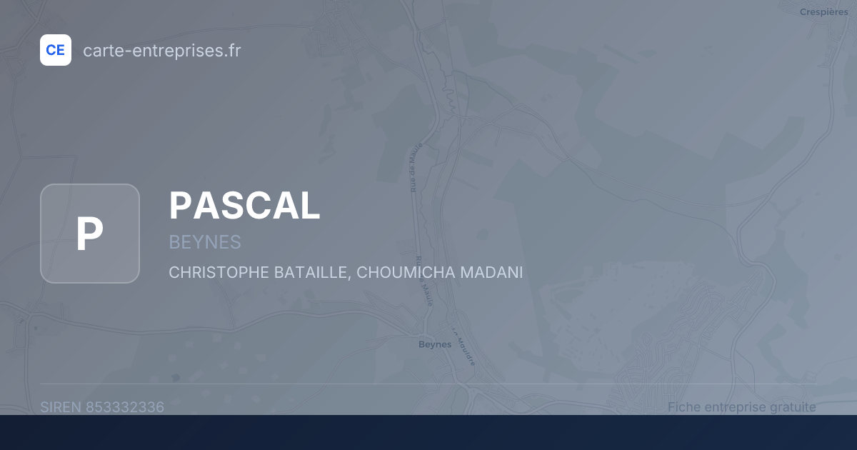 PASCAL — 853332336 — fiche entreprise