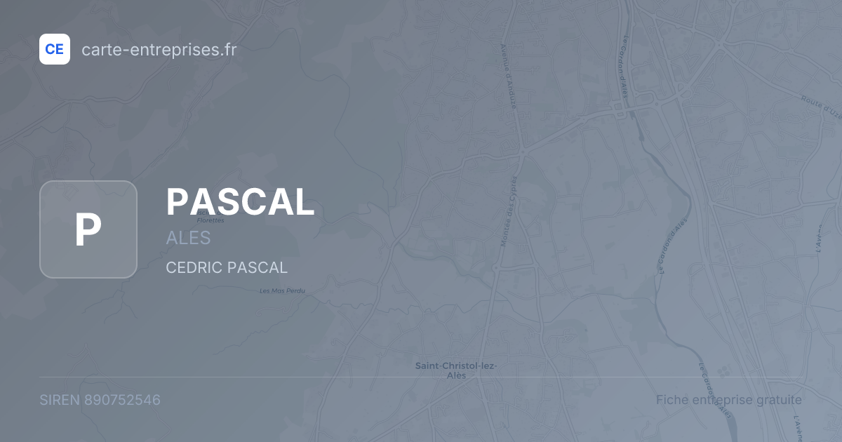 PASCAL — 890752546 — fiche entreprise