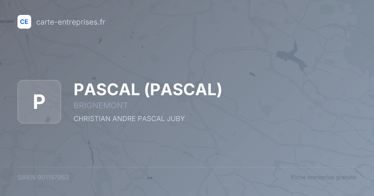 PASCAL — 901197962 — fiche entreprise