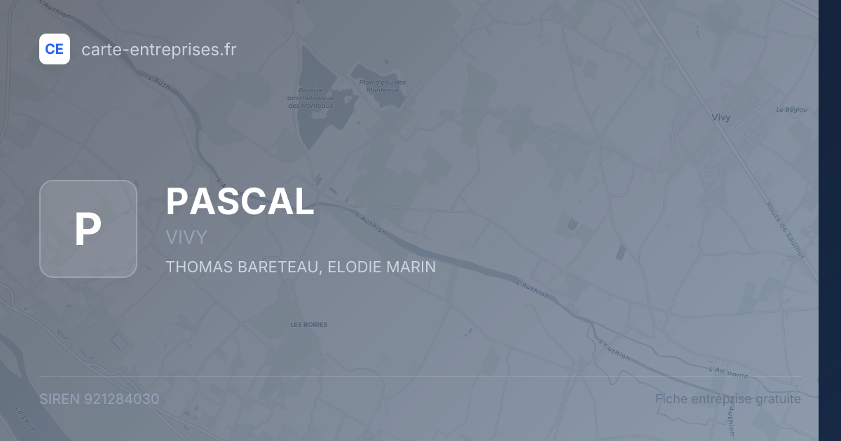 PASCAL — 921284030 — fiche entreprise