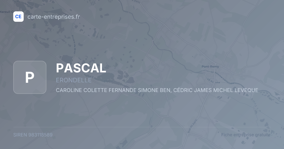 PASCAL — 983118589 — fiche entreprise