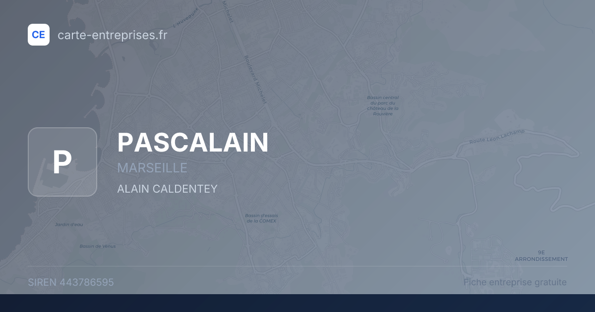 PASCALAIN — 443786595 — fiche entreprise