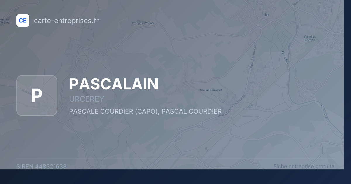 PASCALAIN — 448321638 — fiche entreprise