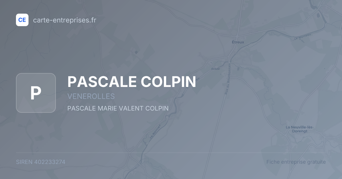 PASCALE COLPIN — 402233274 — fiche entreprise
