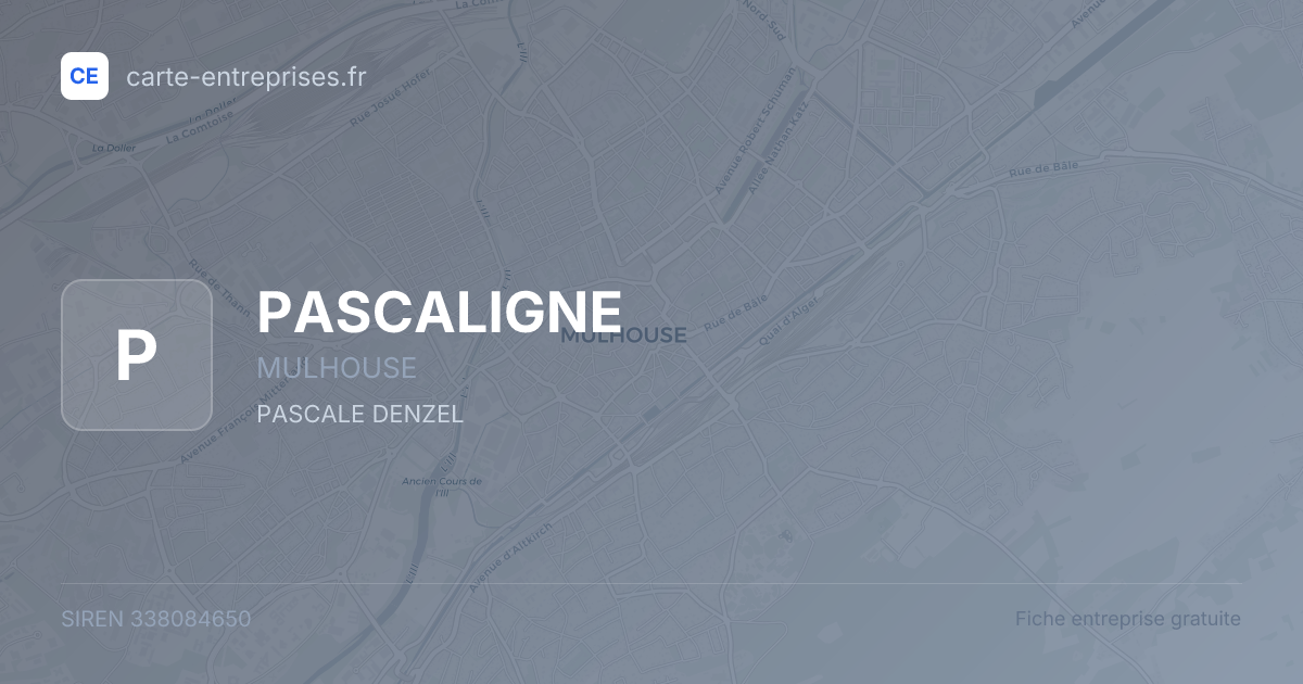 PASCALIGNE — 338084650 — fiche entreprise