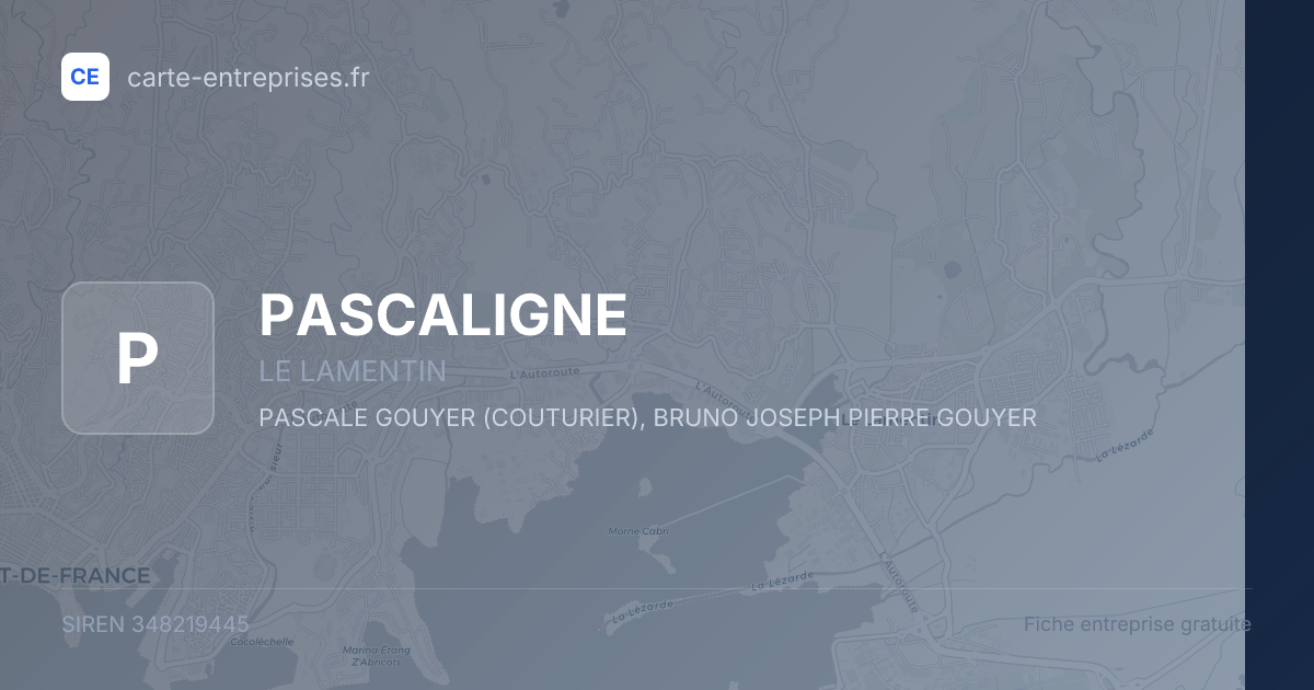 PASCALIGNE — 348219445 — fiche entreprise