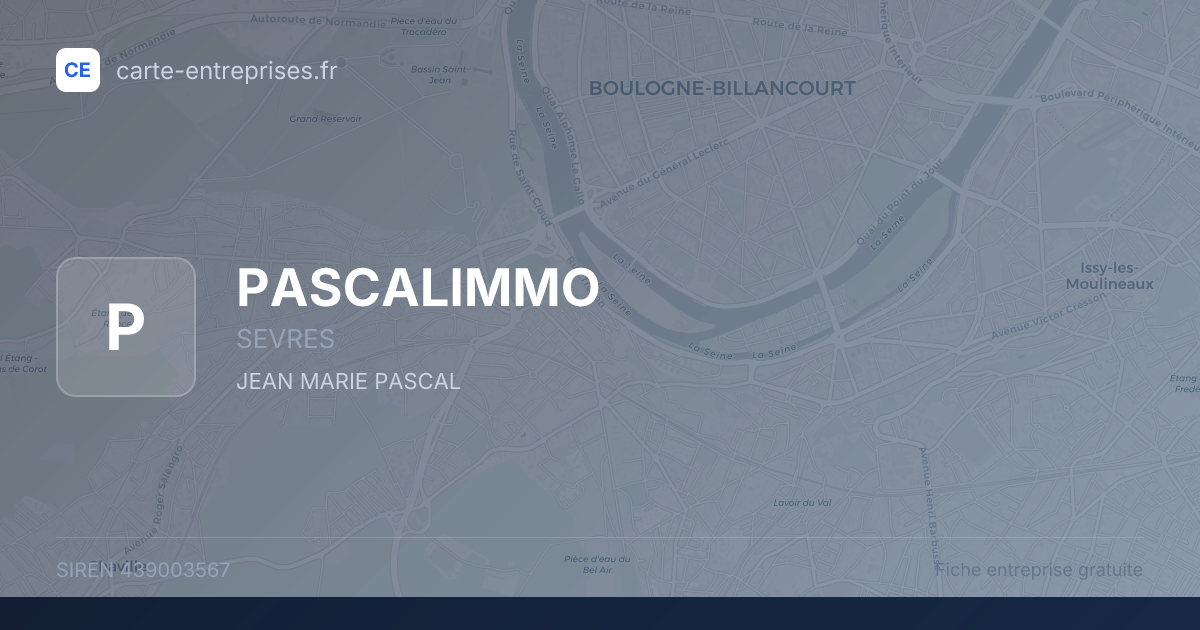 PASCALIMMO — 439003567 — fiche entreprise