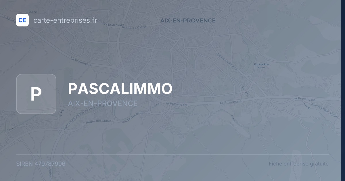PASCALIMMO — 479787996 — fiche entreprise